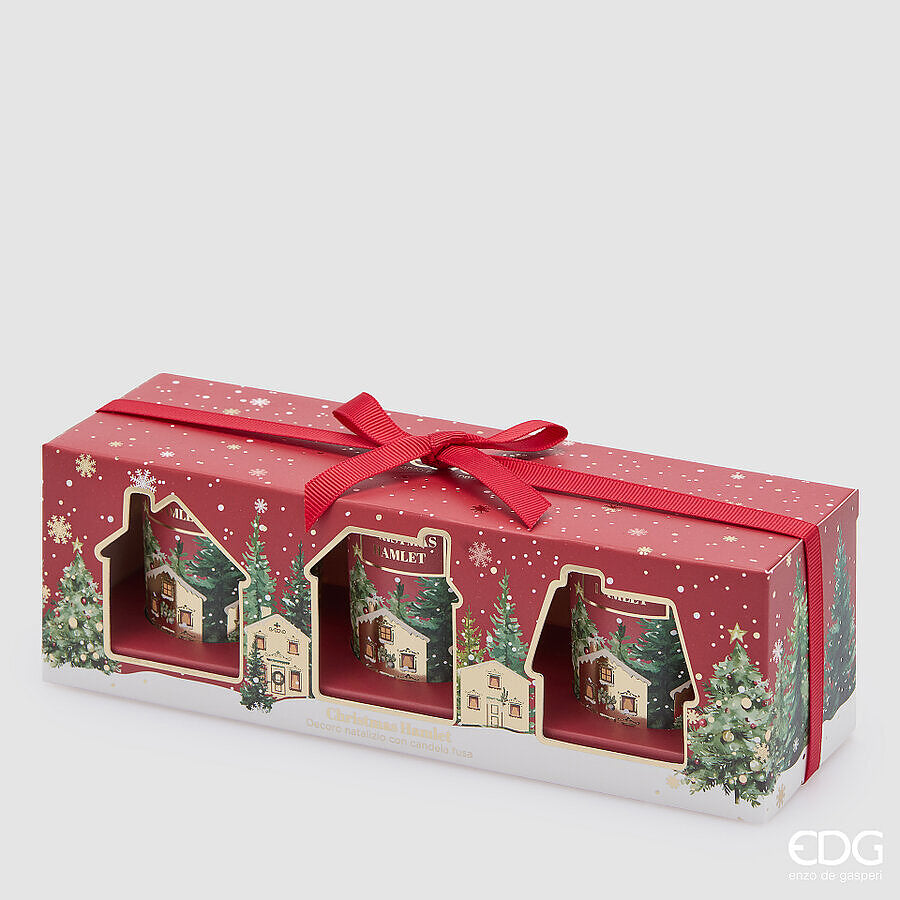 EDG -set 3 candele in confezione regalo