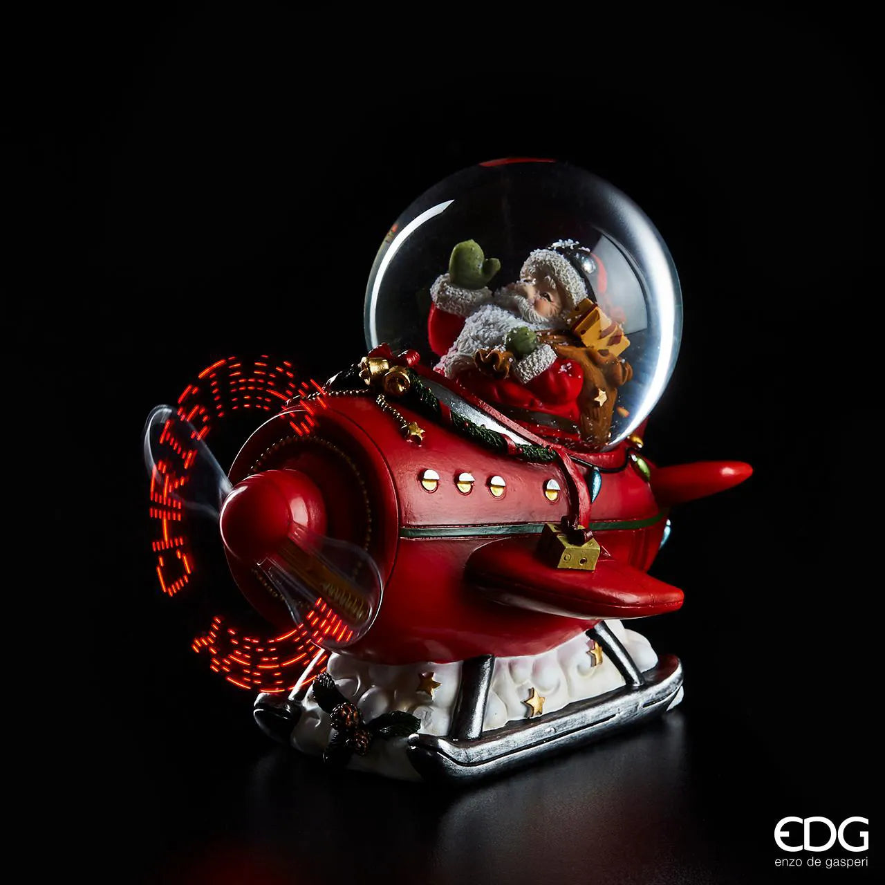 Santa Claus plane with LED