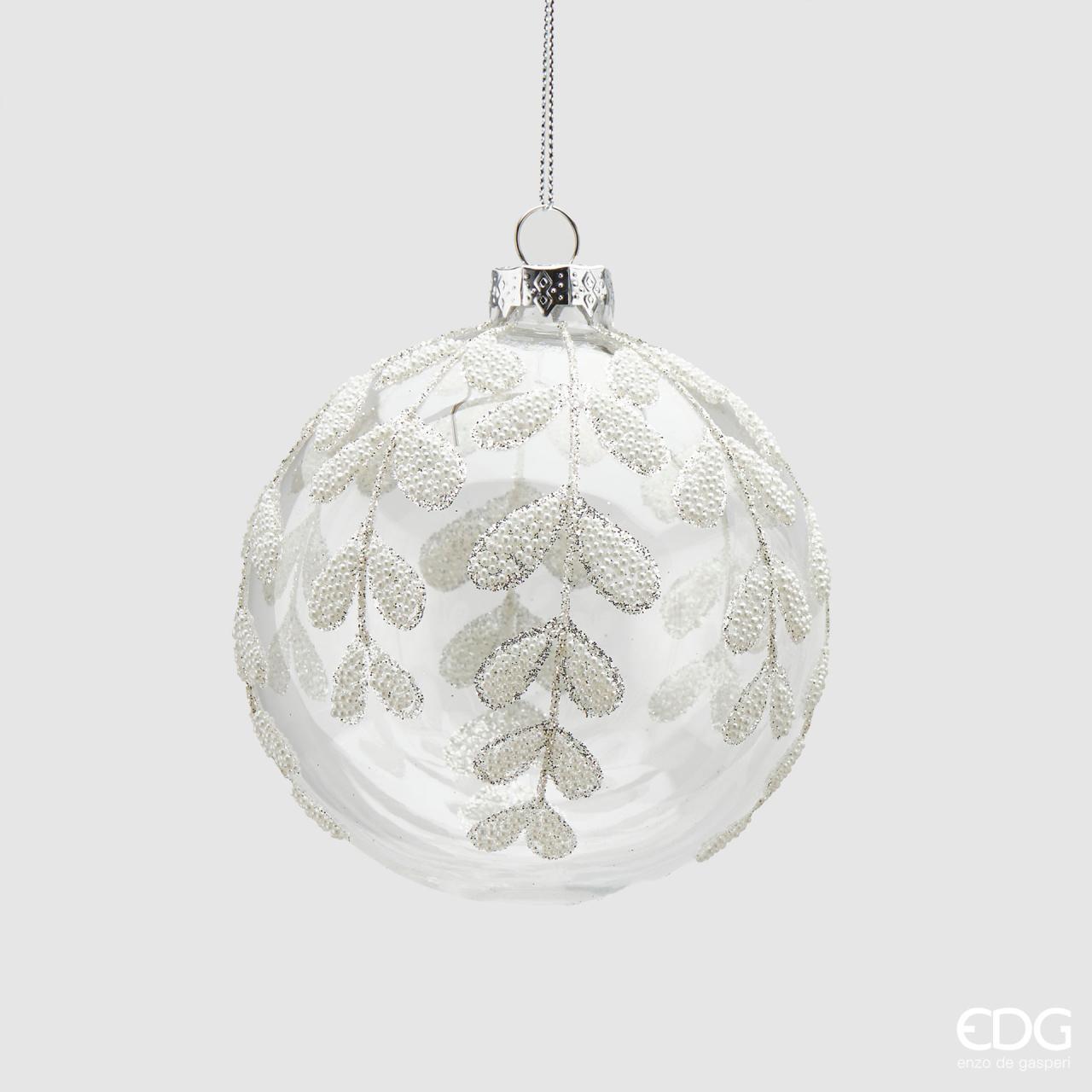 glass and leaf decoration