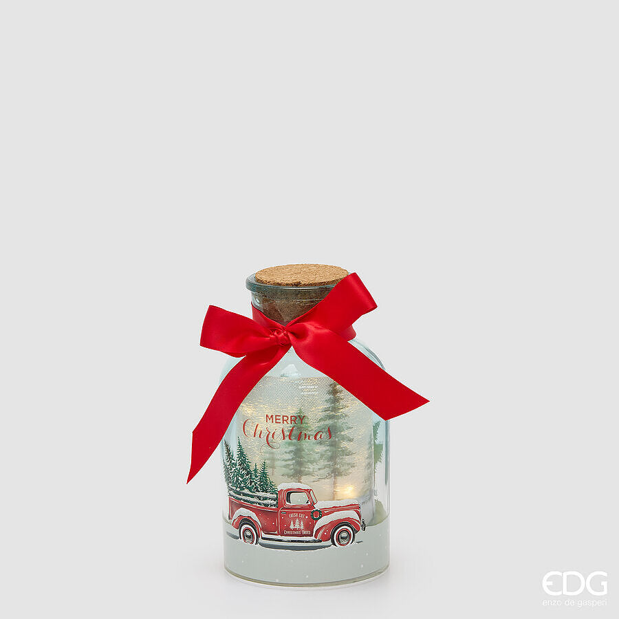 EDG -decoro bottiglia con furgone lanterna
