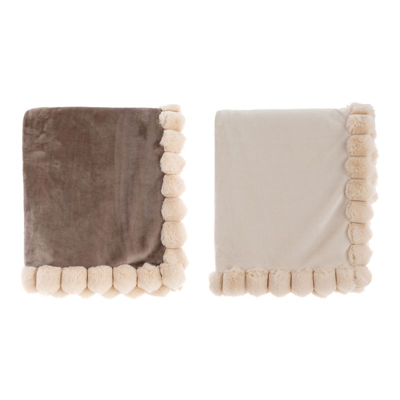 Blanc mariclo' -plaid bon bon 280gsm