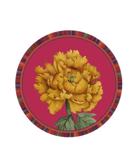 L'oca Nera -Tovaglietta rigida fuxia- Peonia