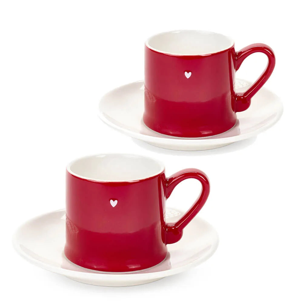 Nuvole di Stoffa Coppia Tazzine Caffè con Piattino – Storia di Natale