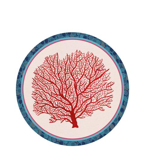 L'oca Nera -Tovaglietta rigida corallo rosso