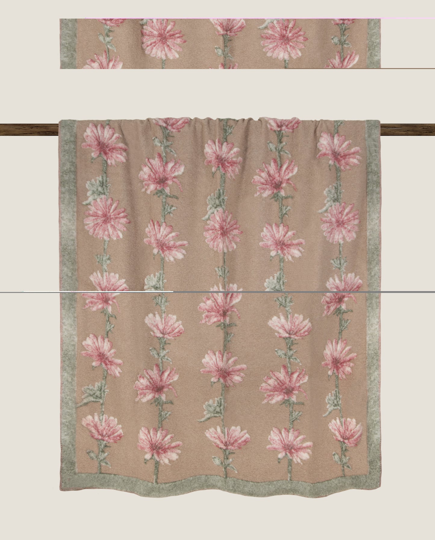 I FRATI HOME -Plaid Cicoria Rosa (cachmere)