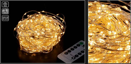 Nuvole di stoffa -filo a batteria 2 mt microled senza telecomando