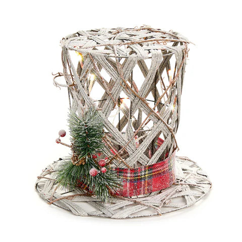 Nuvole di stoffa - cappello natalizio con 10 led