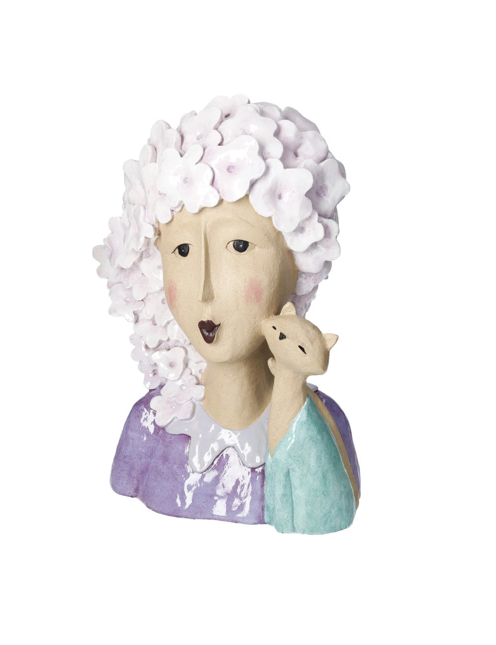 Brandani -statua lady con gatto