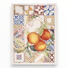 Tessitura toscana telerie -Asciughino Azulejos