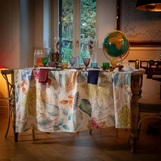 engraved tablecloth