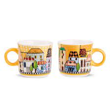 Egan -Paese mio -set 2 tazzine caffe ass