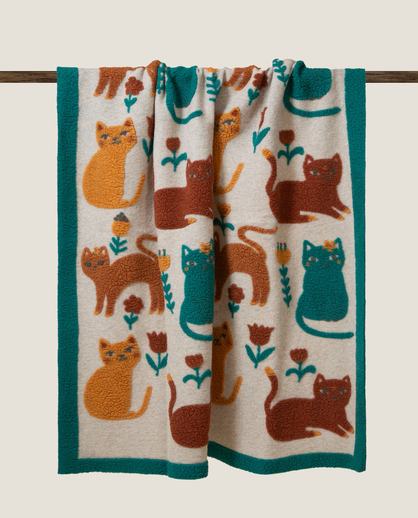 I FRATI HOME -Coperta lana cotta gatto