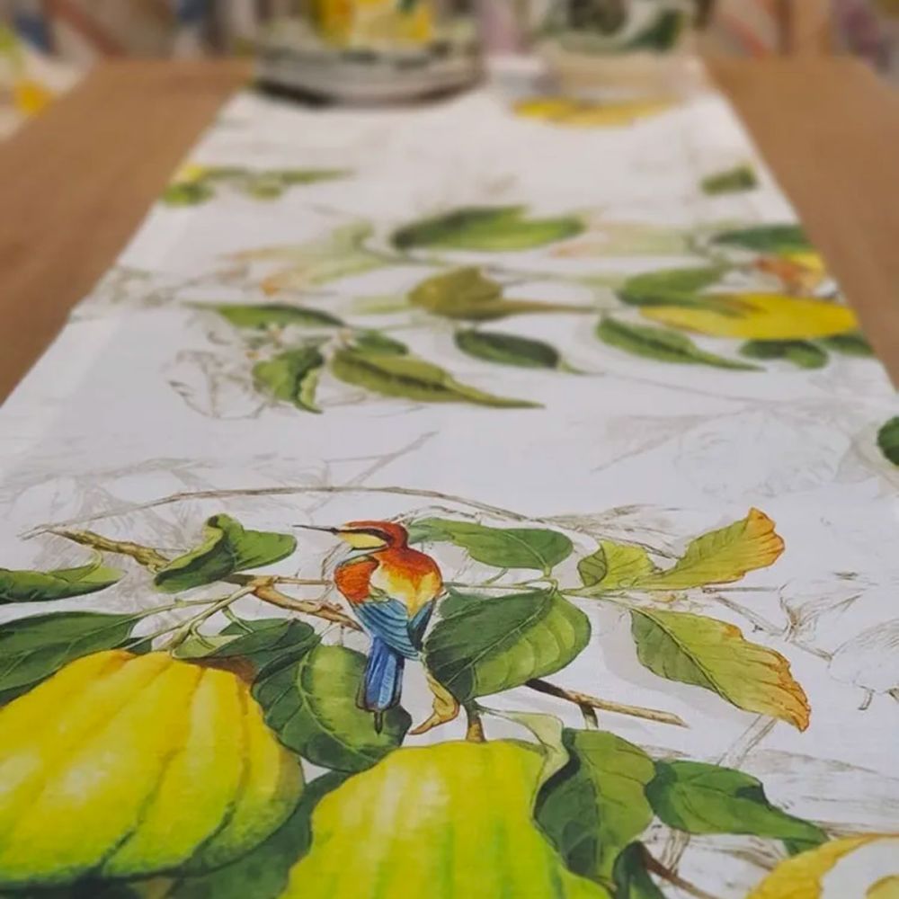 Tessitura toscana telerie -Runner Limoncello