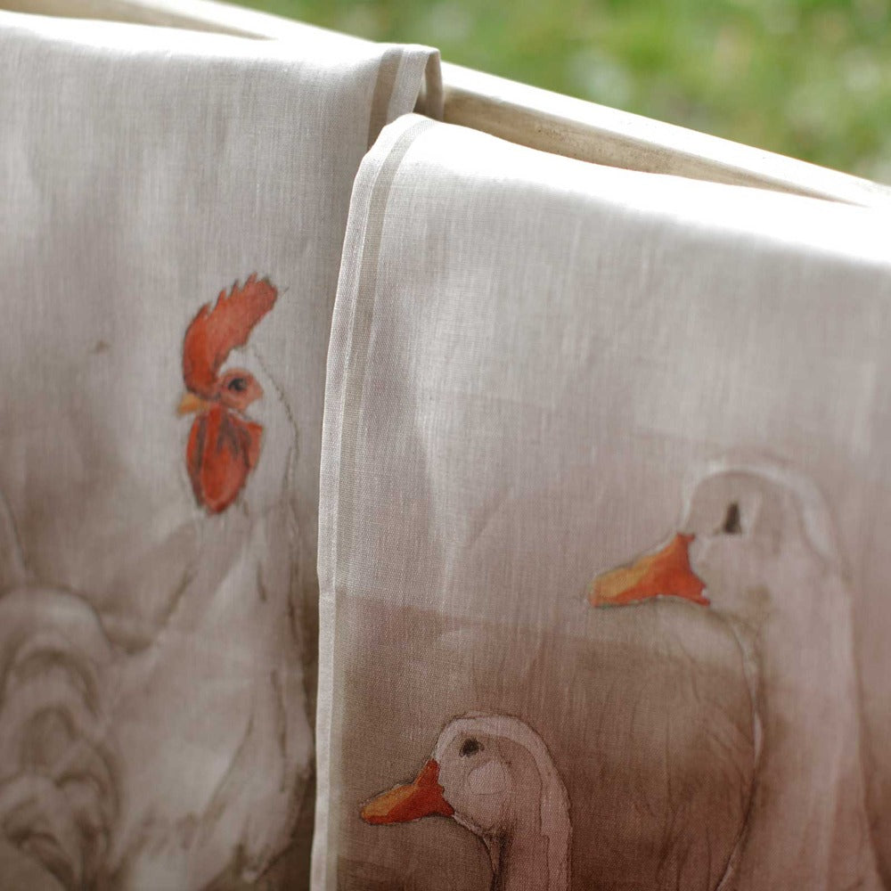 rooster volaille towel