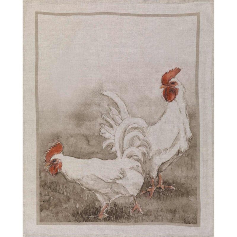 rooster volaille towel