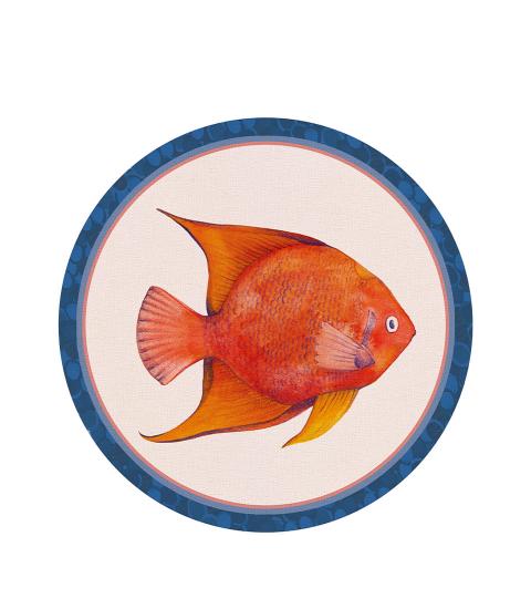L'oca Nera -Tovaglietta rigida pesce rosso