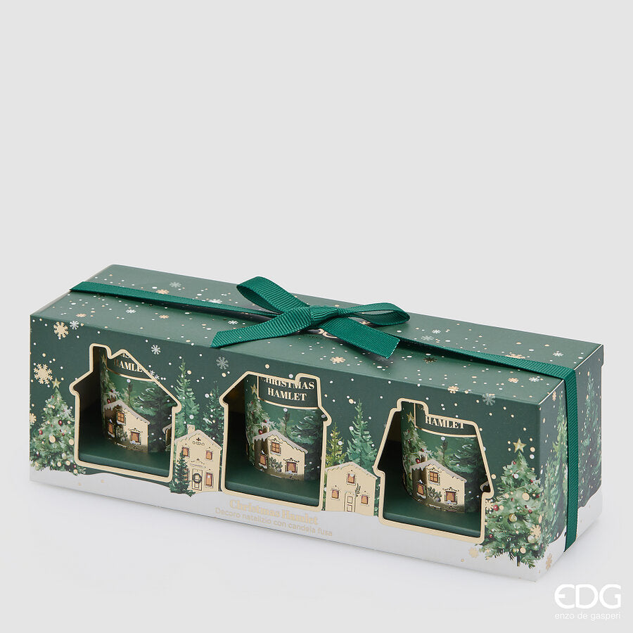 EDG -set 3 candele in confezione regalo