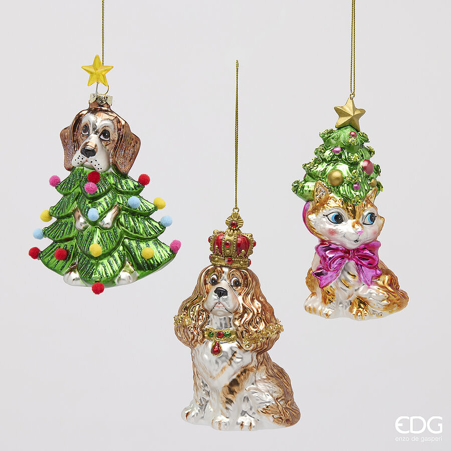 EDG -Pallina per addobbo albero animali