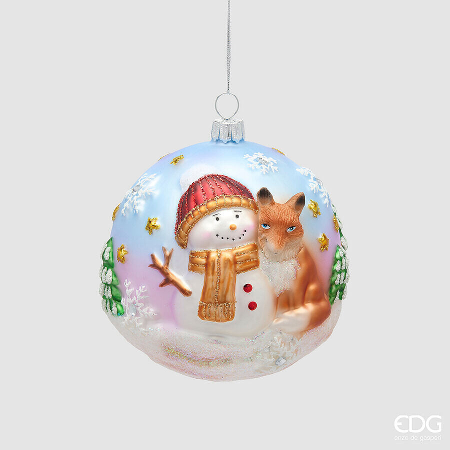 edg -decoro palla babbo natale e pupazzo di neve