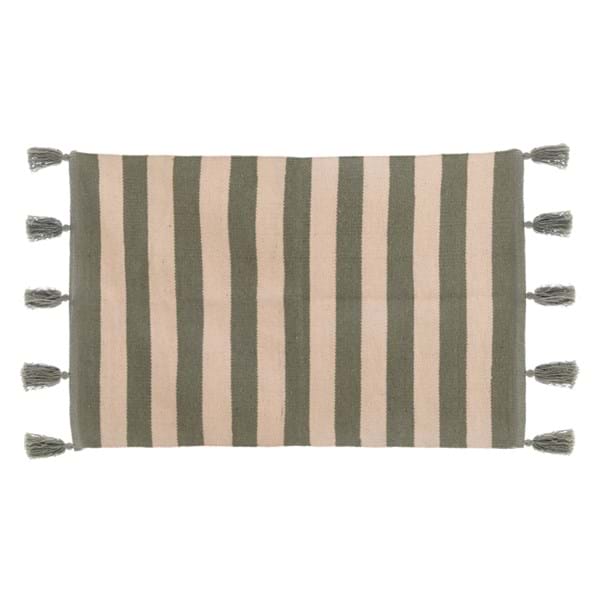 Blancmariclo'-tappeto a righe con nappe