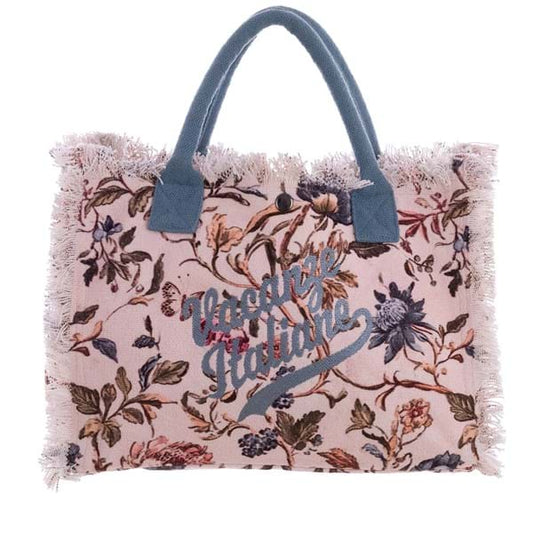 Blanc Mariclo borsa in cotone stampata