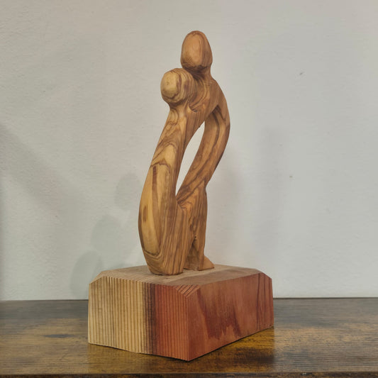 Mastro Jack -statua madre col bambino