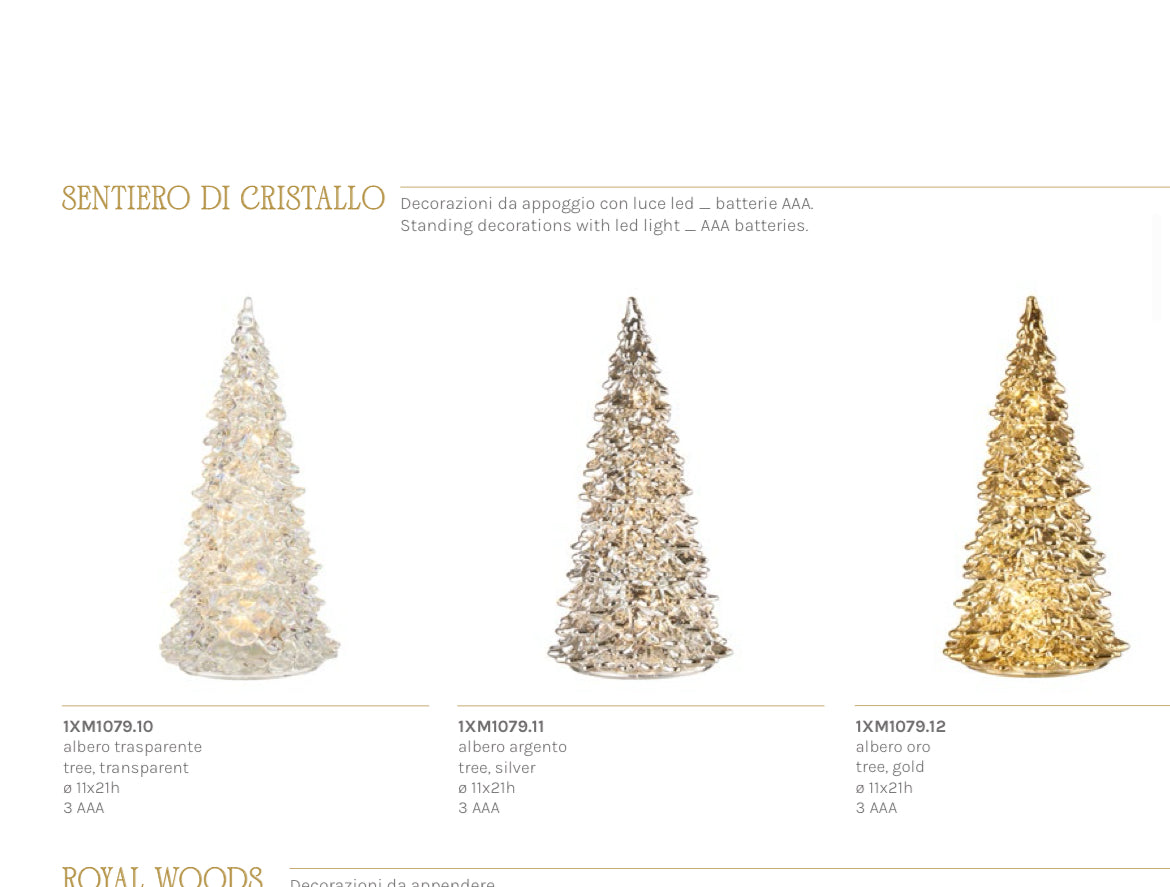 L'oca nera -Sentiero di cristallo - albero con led