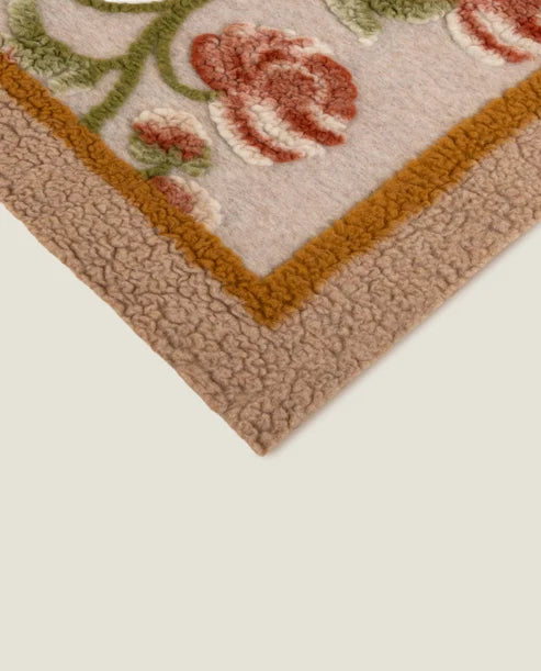 I Frati home -Landscape Peony – Plaid in Lana Cotta Merinos Certificata Woolmark