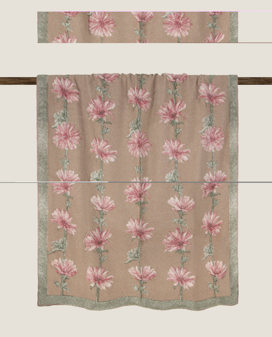 I FRATI HOME -Plaid Cicoria Rosa (cachmere)