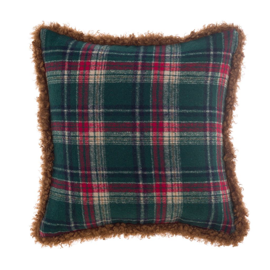 Blanc mariclo'- cuscino stampato tartan