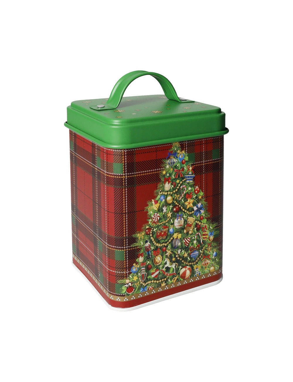 Brandani- BARATTOLO CHRISTMAS ALBERO E TARTAN METAL