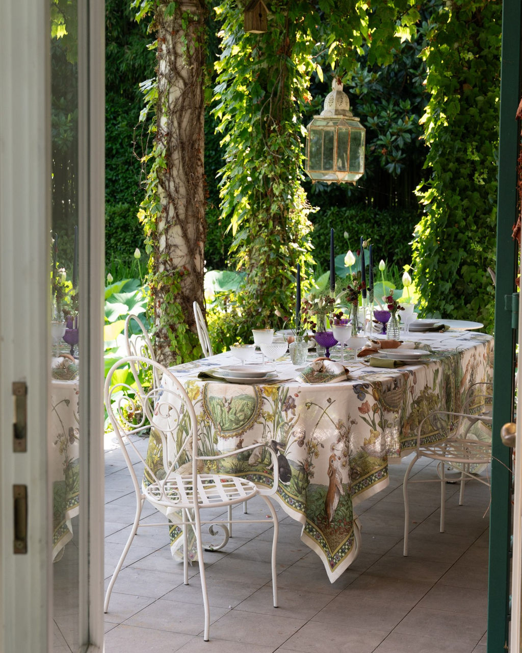 Tessitura toscana telerie Tovaglia bunny garden
