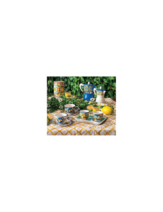 Brandani -Caffetttiera Citrus blu moka