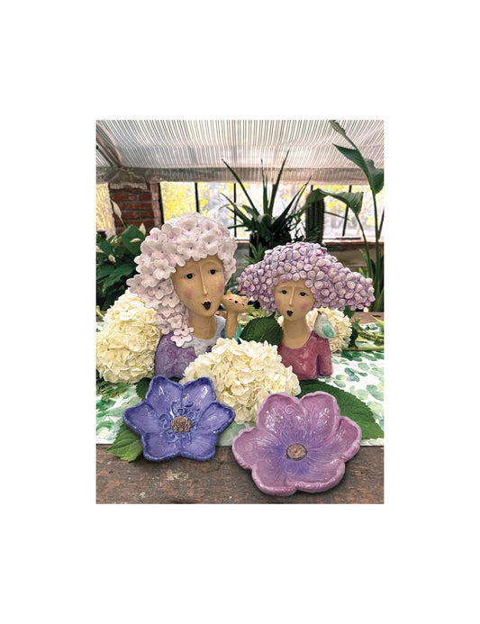 Brandani -statua lady con gatto