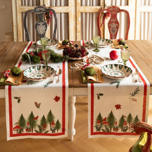 Tessitura Toscana Telerie -Runner jolly elf