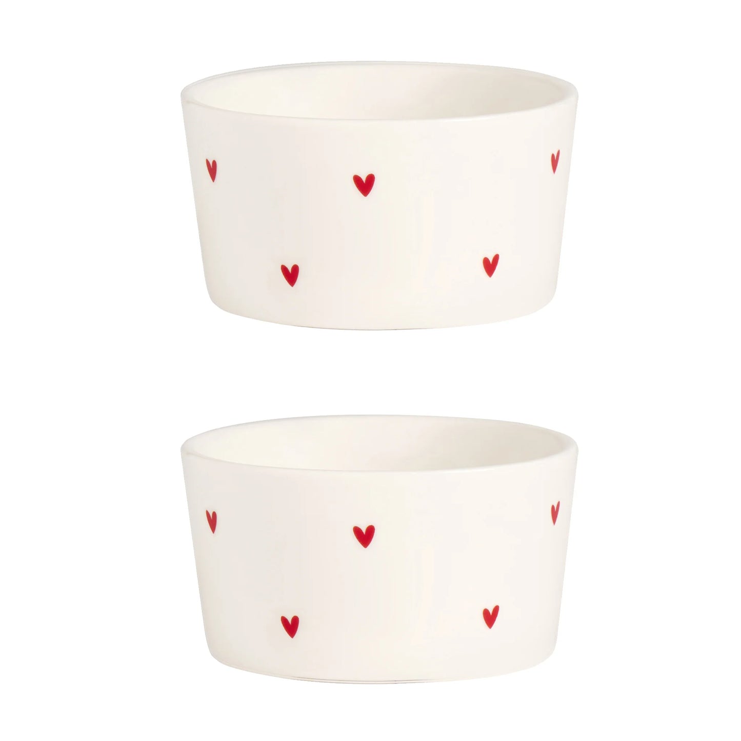 Simple day- set 2 coppette cuori rossi