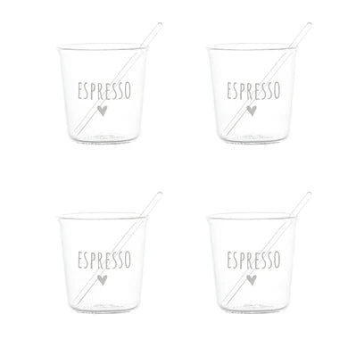 SET 4 BICCH. ESPRESSO
