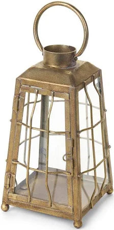 Nuvole di stoffa -lanterna dorata in metallo