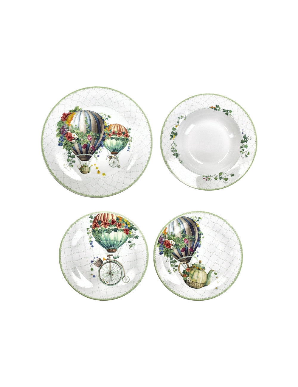 Brandani linea wonderland -servizio piatti 18 pz