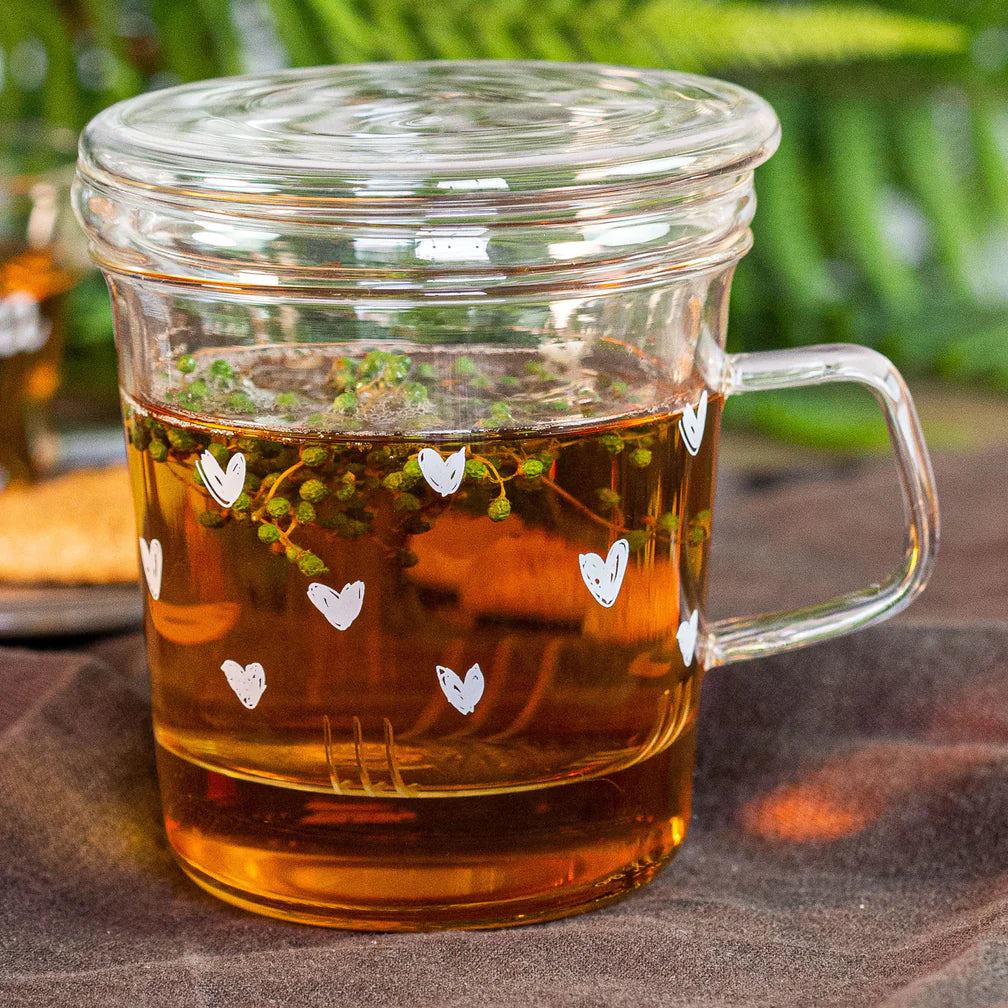Mug con Infusore Tappezzeria Cuori